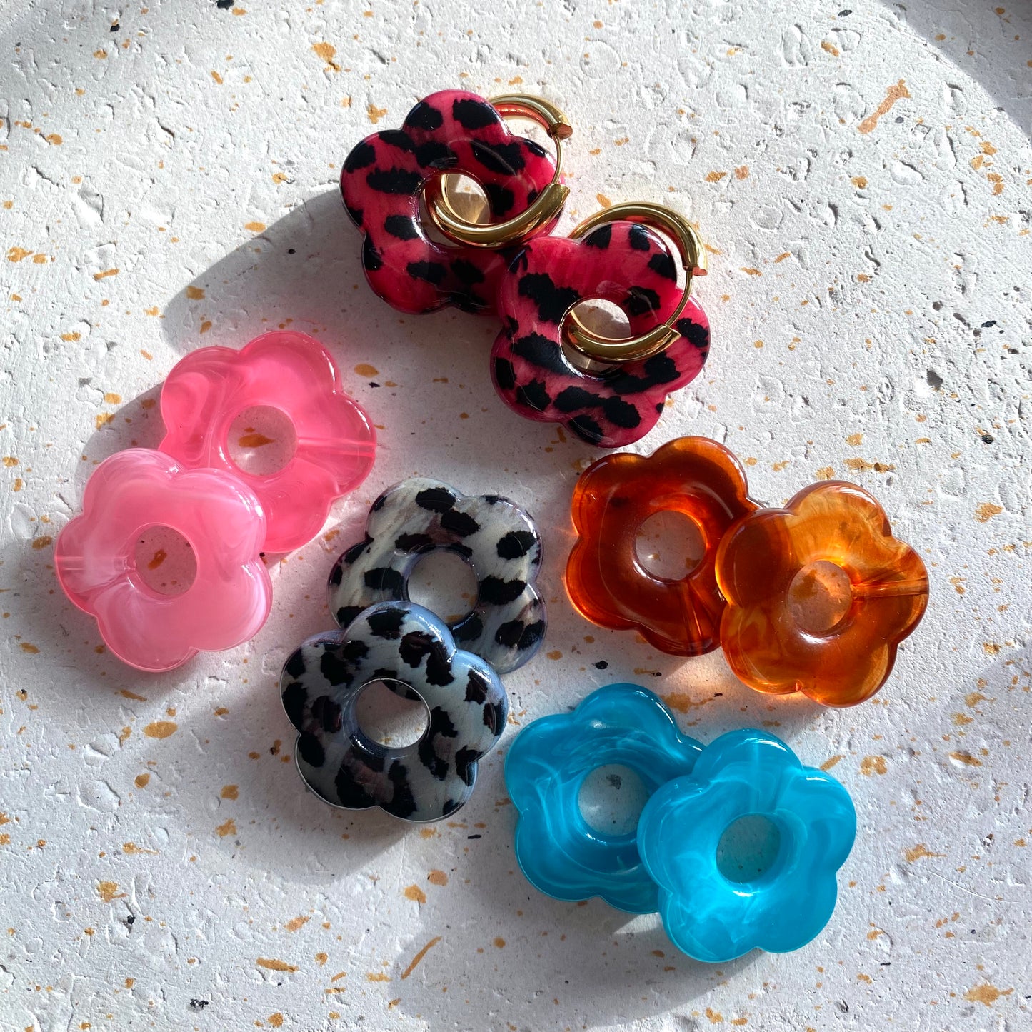 Capucine Maxi Bloom - Boucles d'oreilles interchangeables