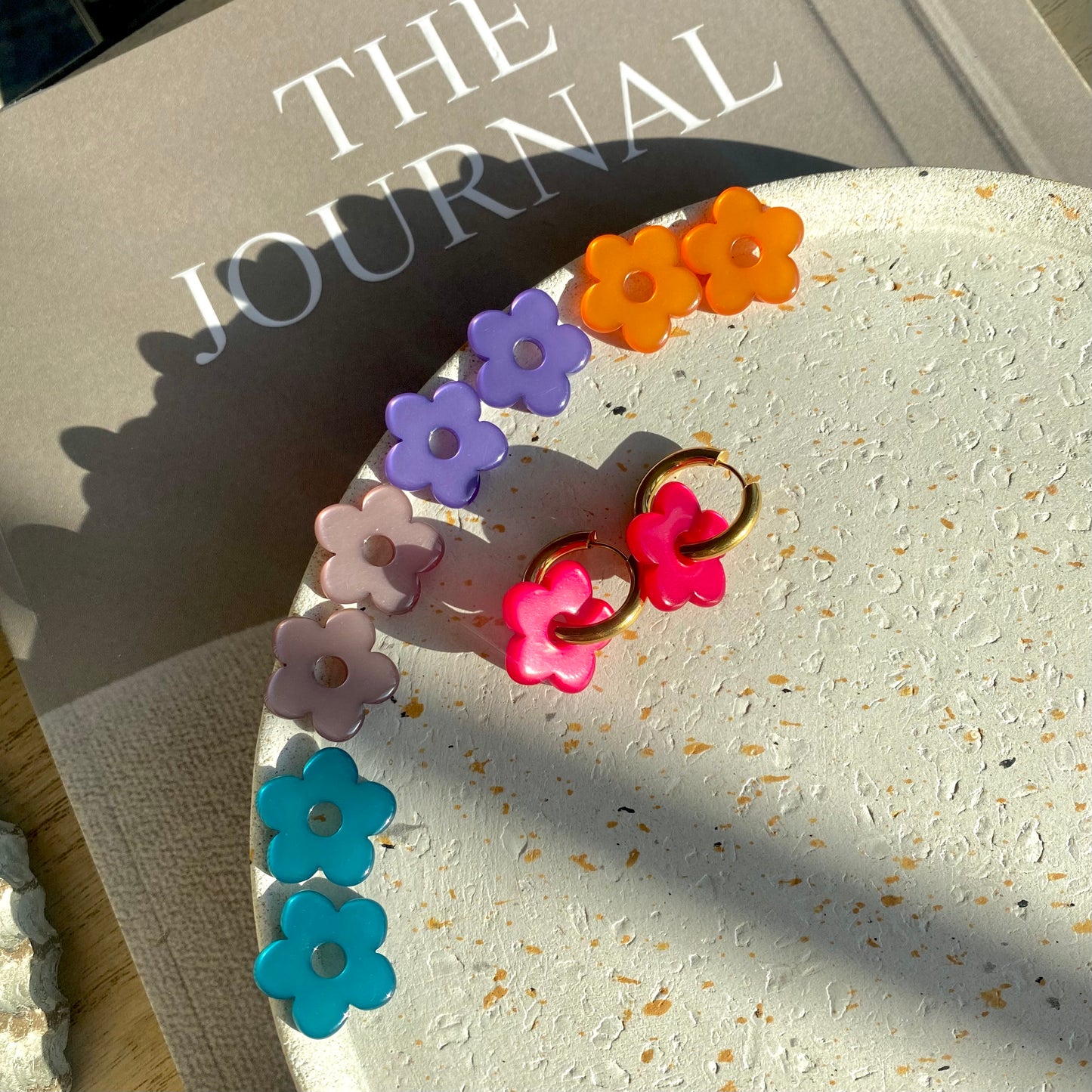 Capucine Pop Flower - Boucles d'oreilles interchangeables
