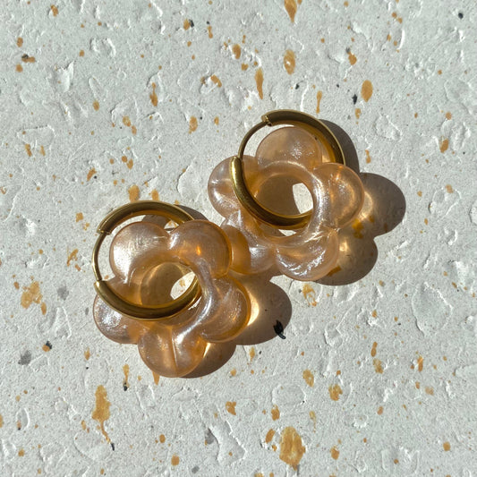Capucine Pearl - Boucles d'oreilles interchangeables